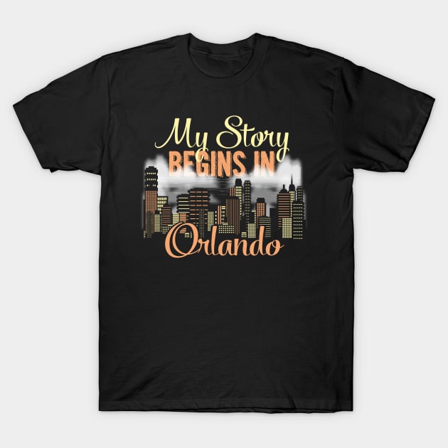 Orlando Florida Skyline Tshirt for Men, Women, & Kids T-Shirt by bamalife